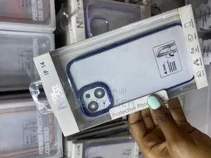 Ringke iPhone 14 New Skin Chrome Camera Ring Clear Case-Blue