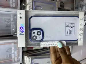 Ringke iPhone 14 New Skin Chrome Camera Ring Clear Case-Blue
