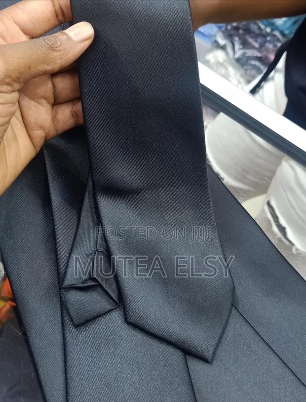 Black Charcoal Grey Executive Single Ties - main view