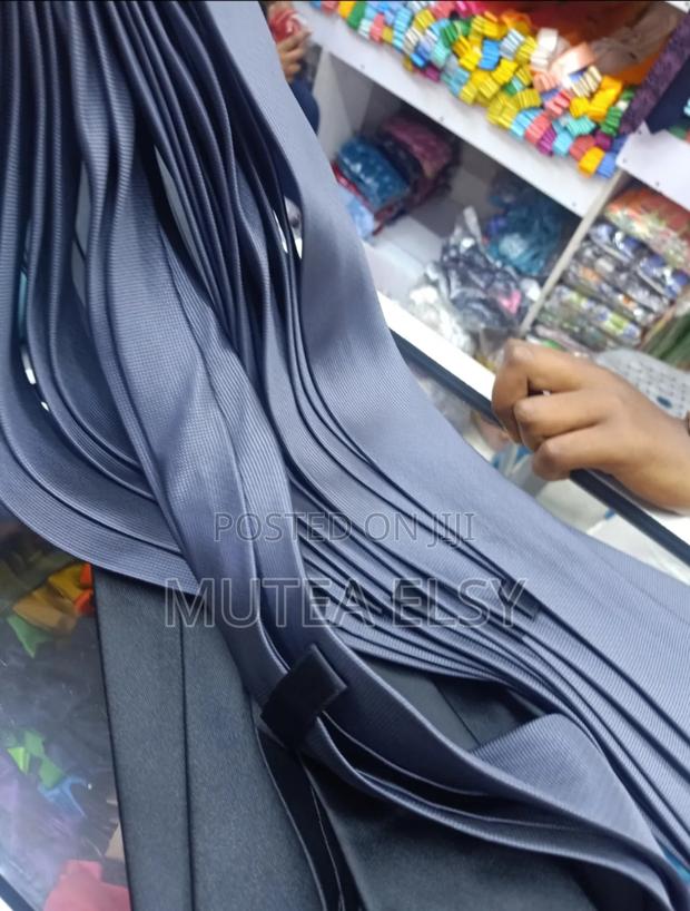 Black Charcoal Grey Executive Single Ties - thumbnail 2