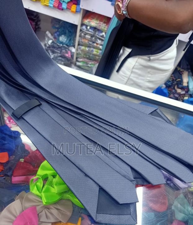 Black Charcoal Grey Executive Single Ties - thumbnail 3