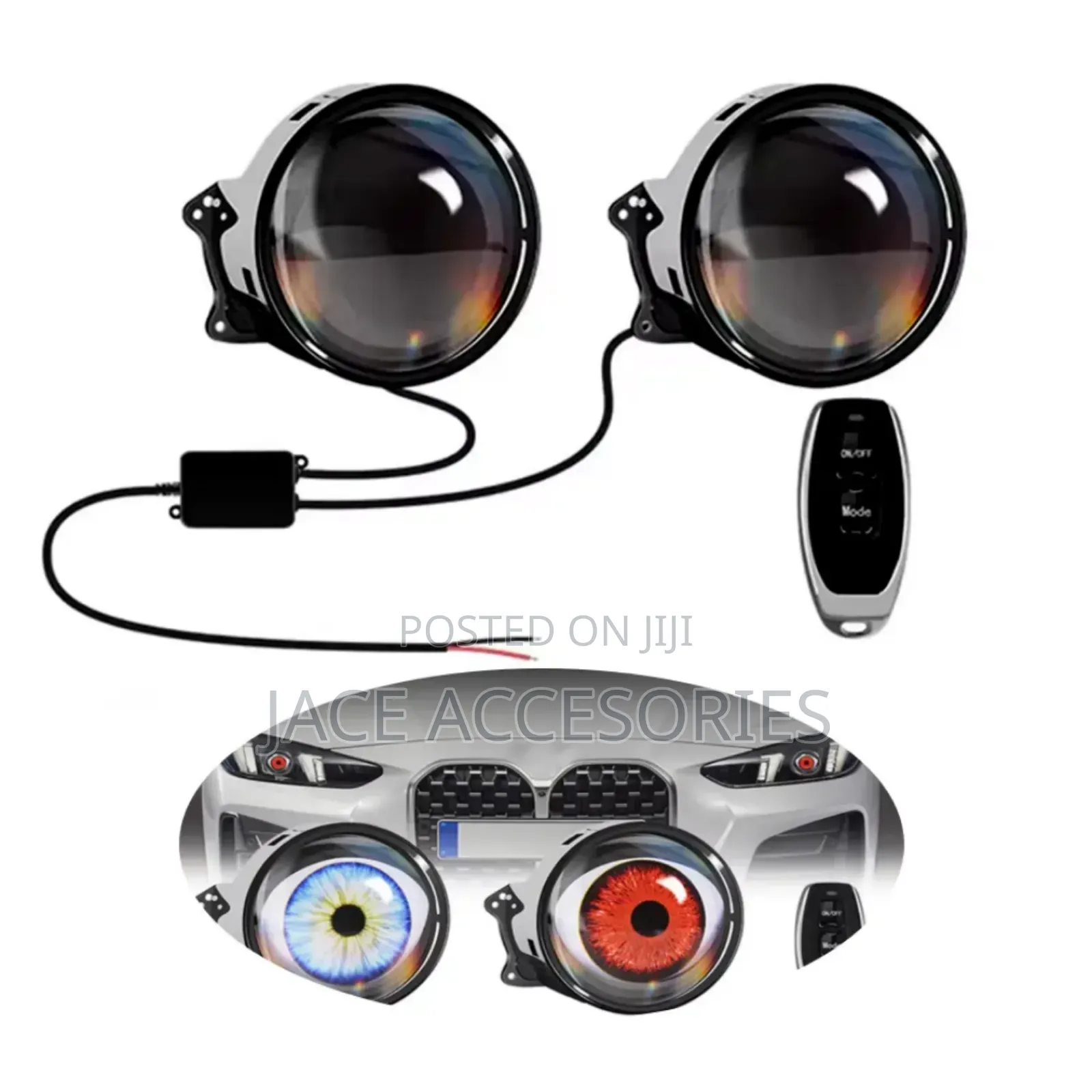 Dynamic Devil Eye Angel Fog Light Lens