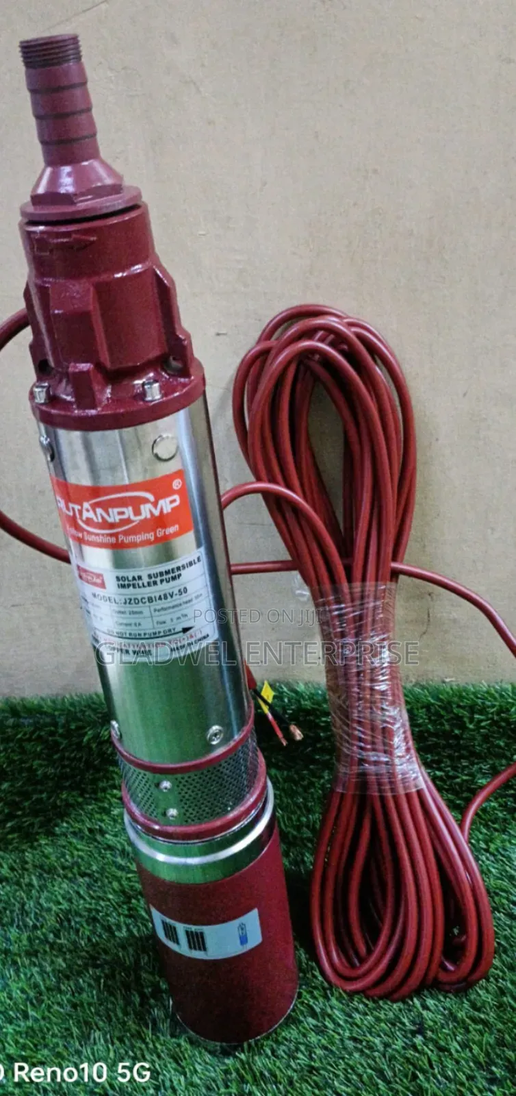 50m Rutan Solar Pump 400watts Solar Pure Copper Winding