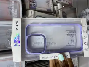 Mekanik iPhone 14 Pro New Skin Camera Ring Clear Case-Purple