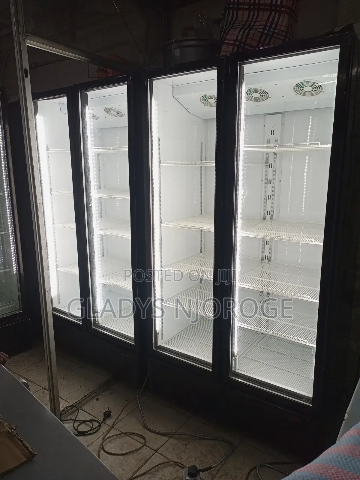 Twin Display Fridge 1200l( Black)