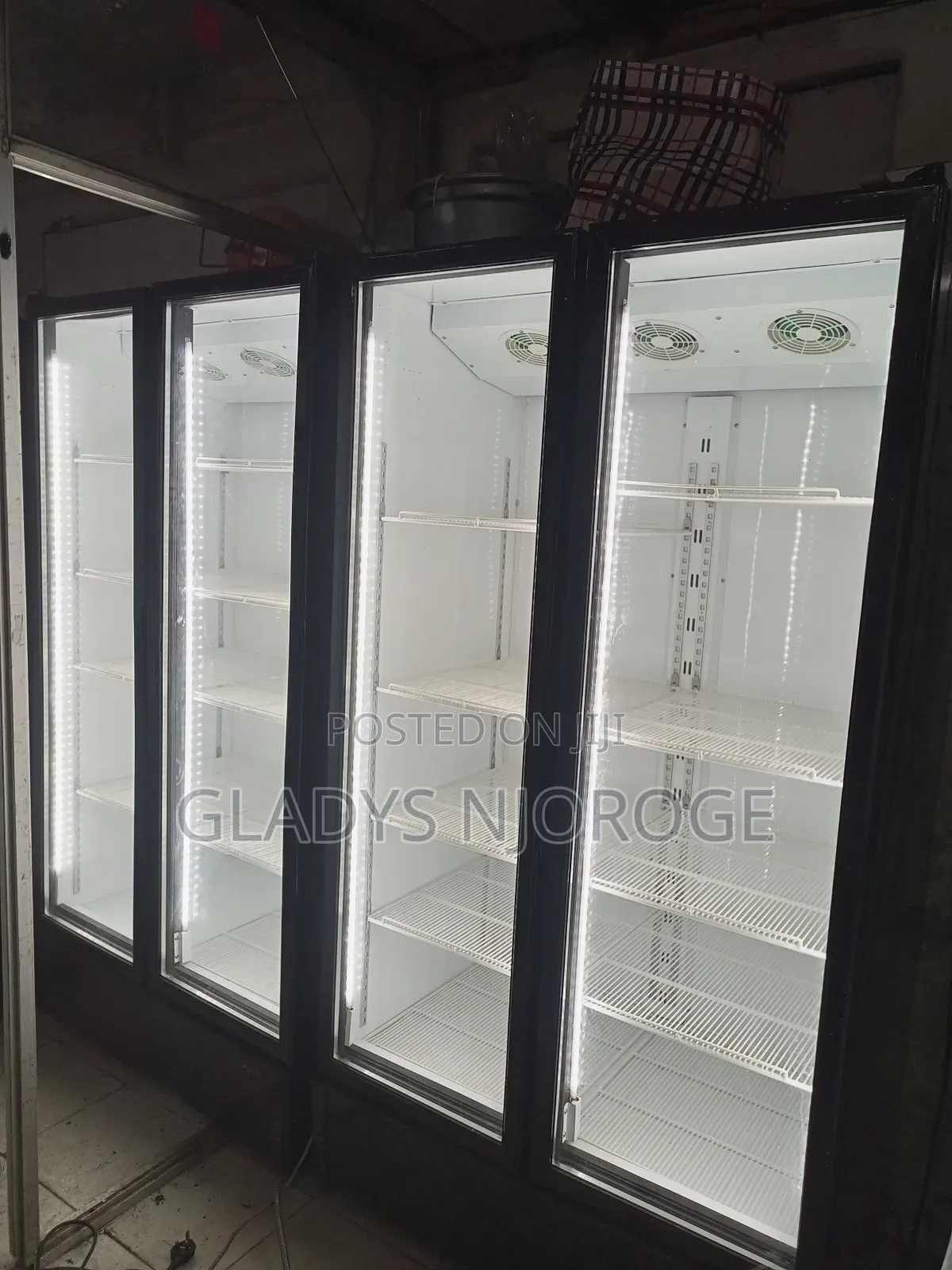 Twin Display Fridge 1200l( Black)
