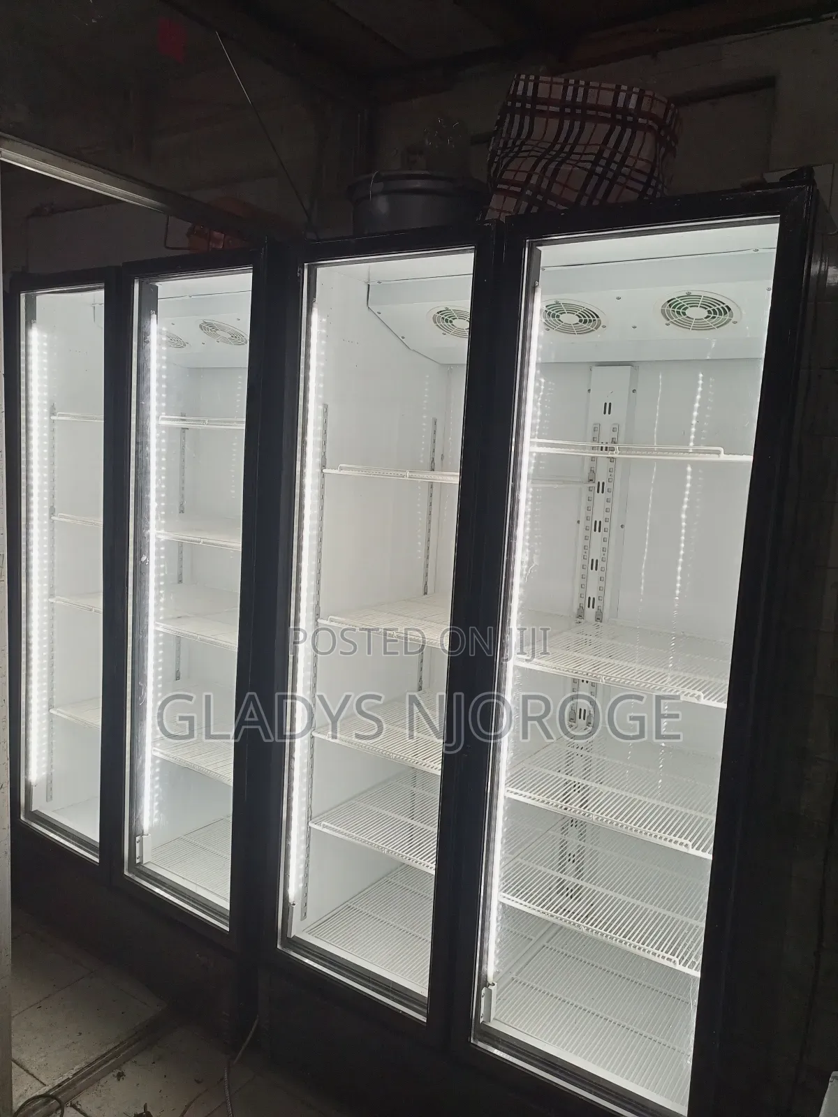 Twin Display Fridge 1200l( Black)