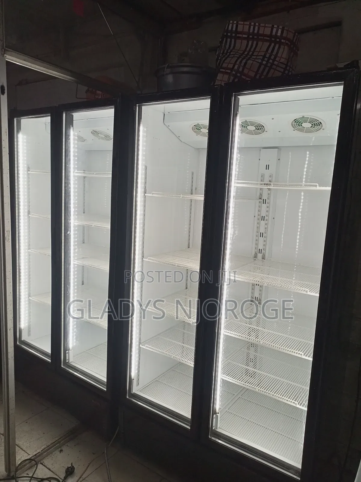 Twin Display Fridge 1200l( Black)