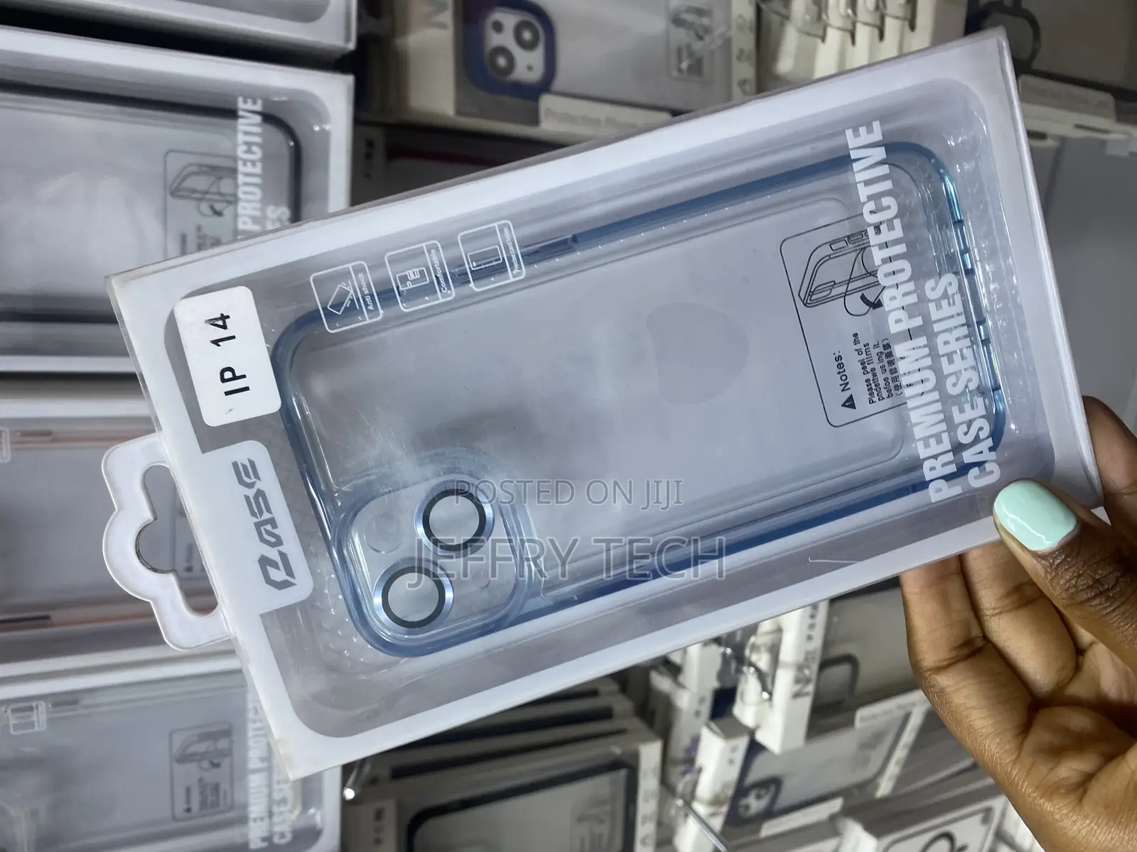 Maska iPhone 14 New Skin Clear Case With Camera Lense