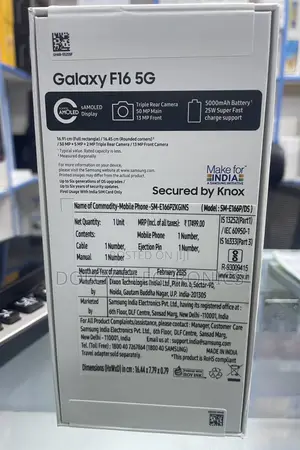 New Samsung Galaxy F16 128 GB Black