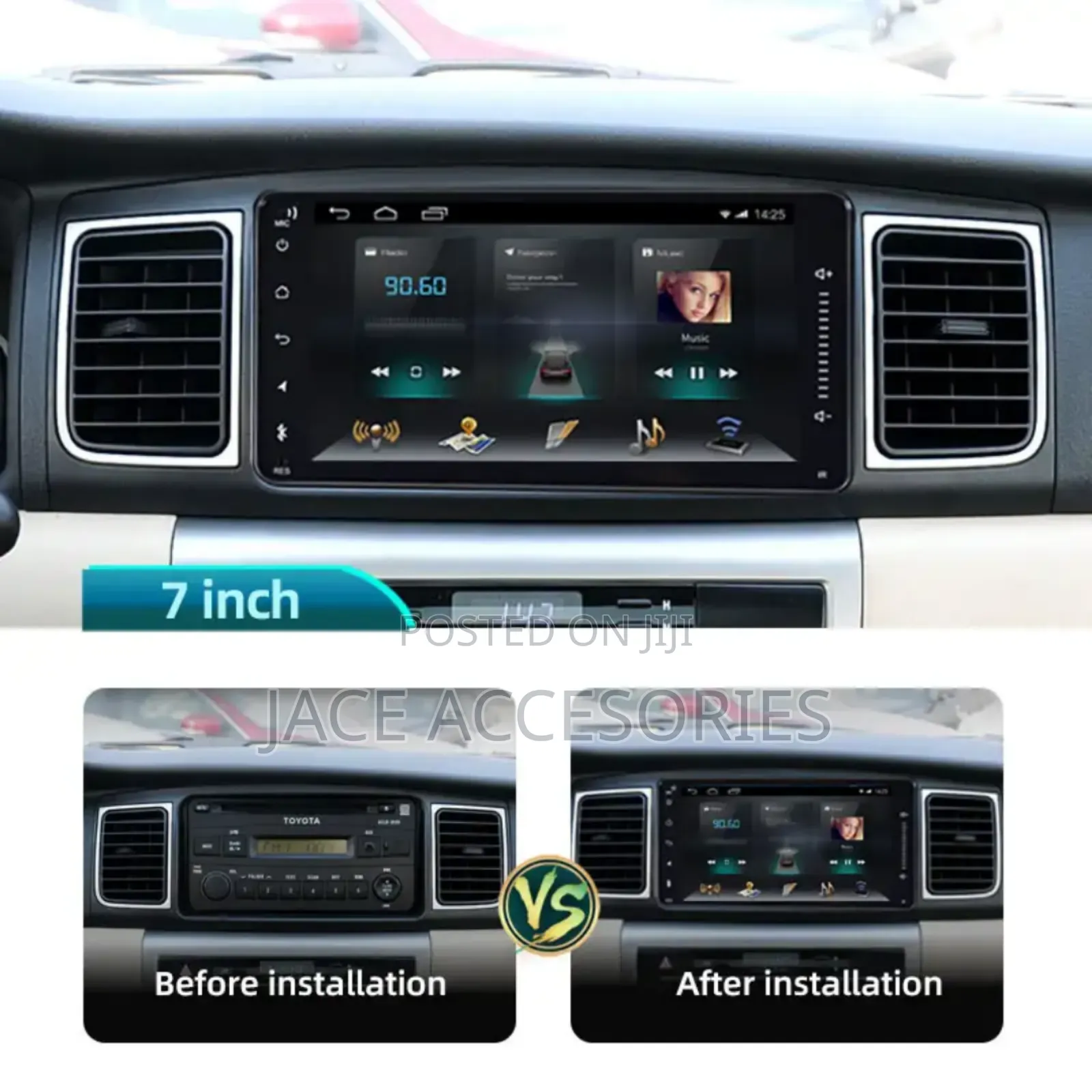 New 8 Inches Car Android Radio With Fan