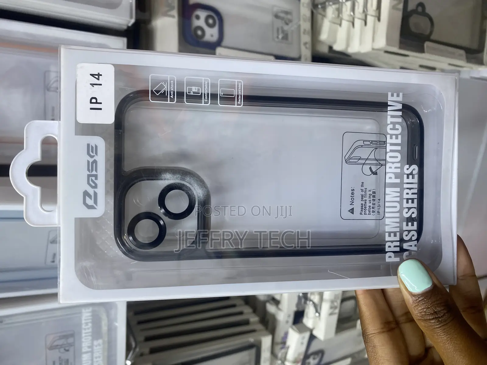 Kangahr New Skin Camera Ring New Skin Lense Clear Case -Blue