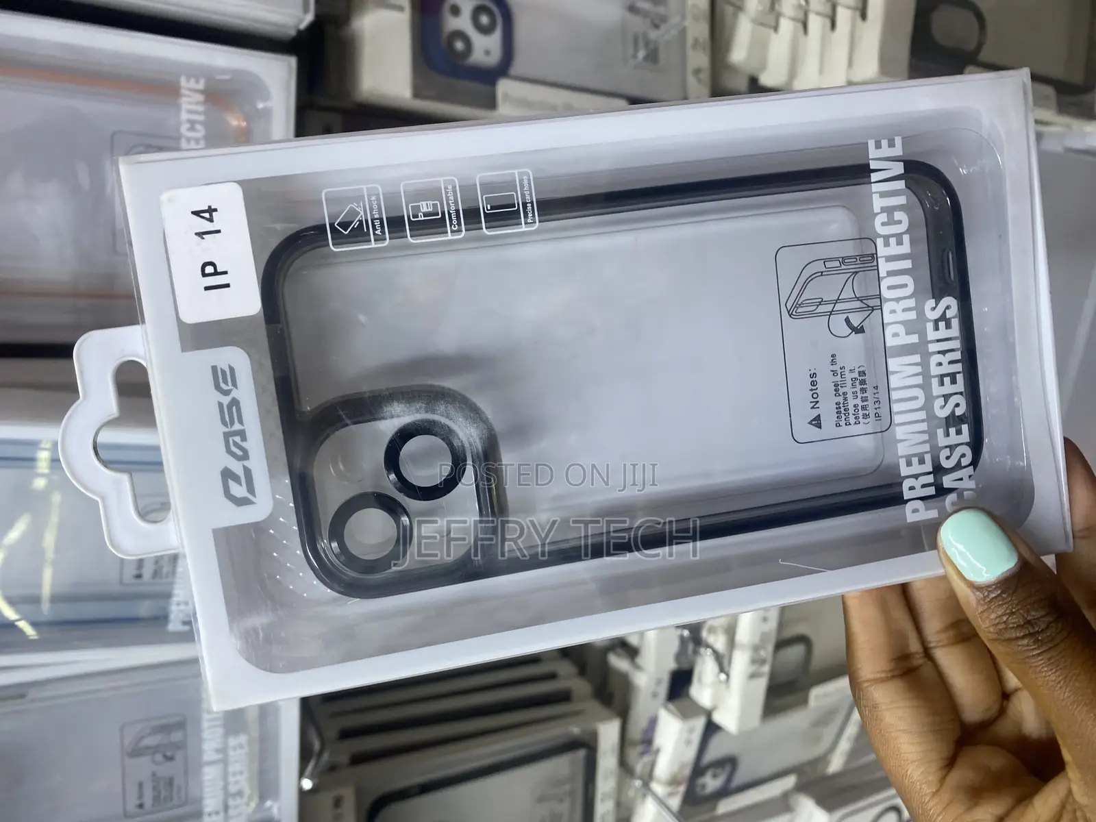 Kangahr New Skin Camera Ring New Skin Lense Clear Case -Blue