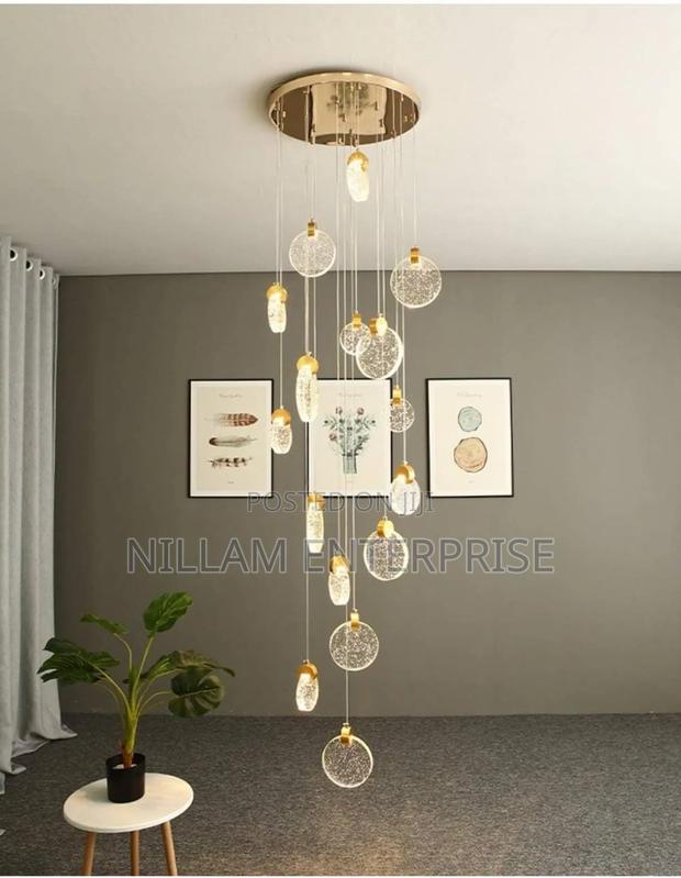 *Round Bubble Crystal Staircase Lights - thumbnail 2