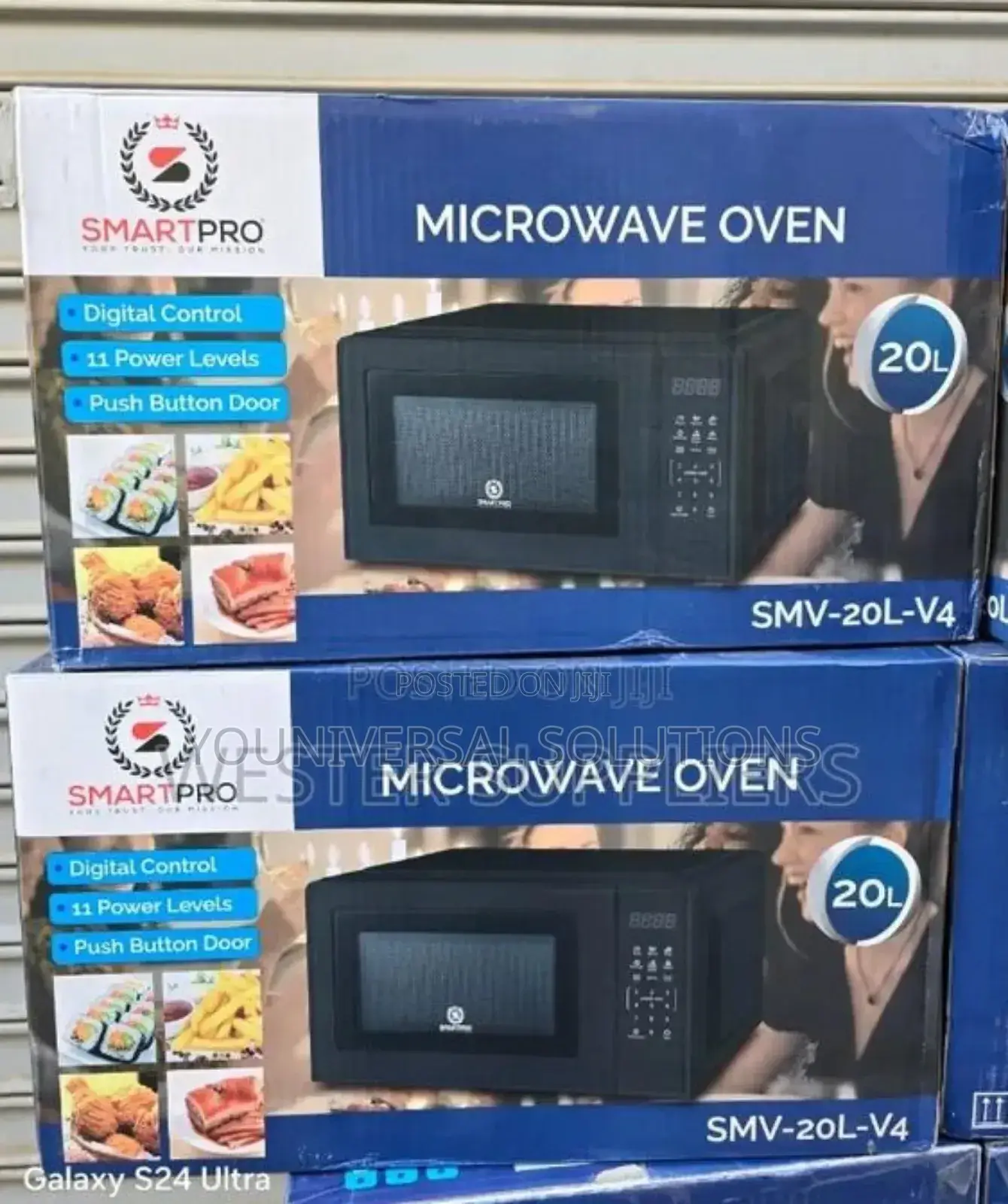 20 Litres Smart Pro Digital Black Microwave