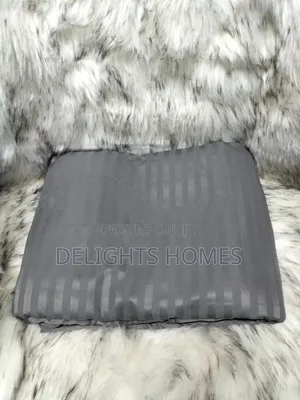 (6pcs) Extra King Size Stripped Cotton Bedsheet-Sk