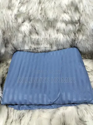 (6pcs) Extra King Size Stripped Cotton Bedsheet-Sk
