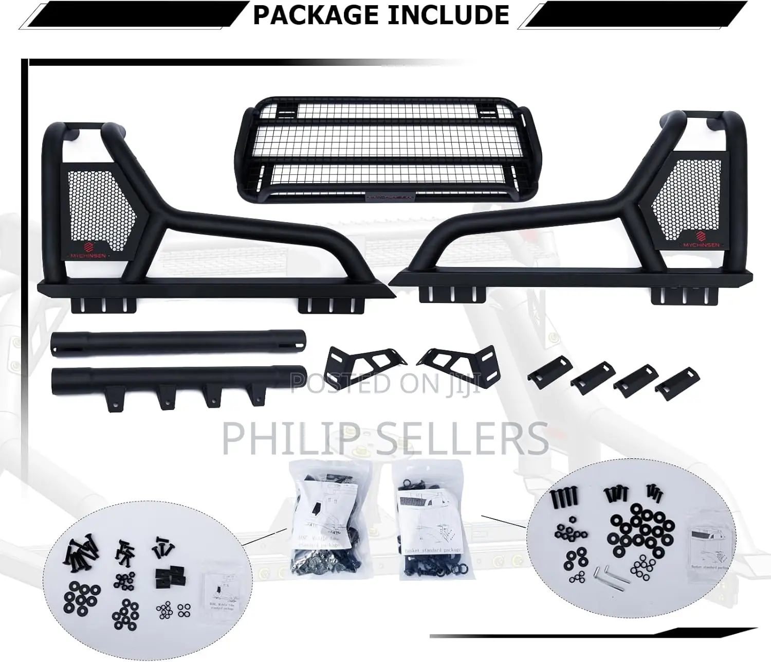 Roll Bars With Cargo Basket for Full Size Trucks