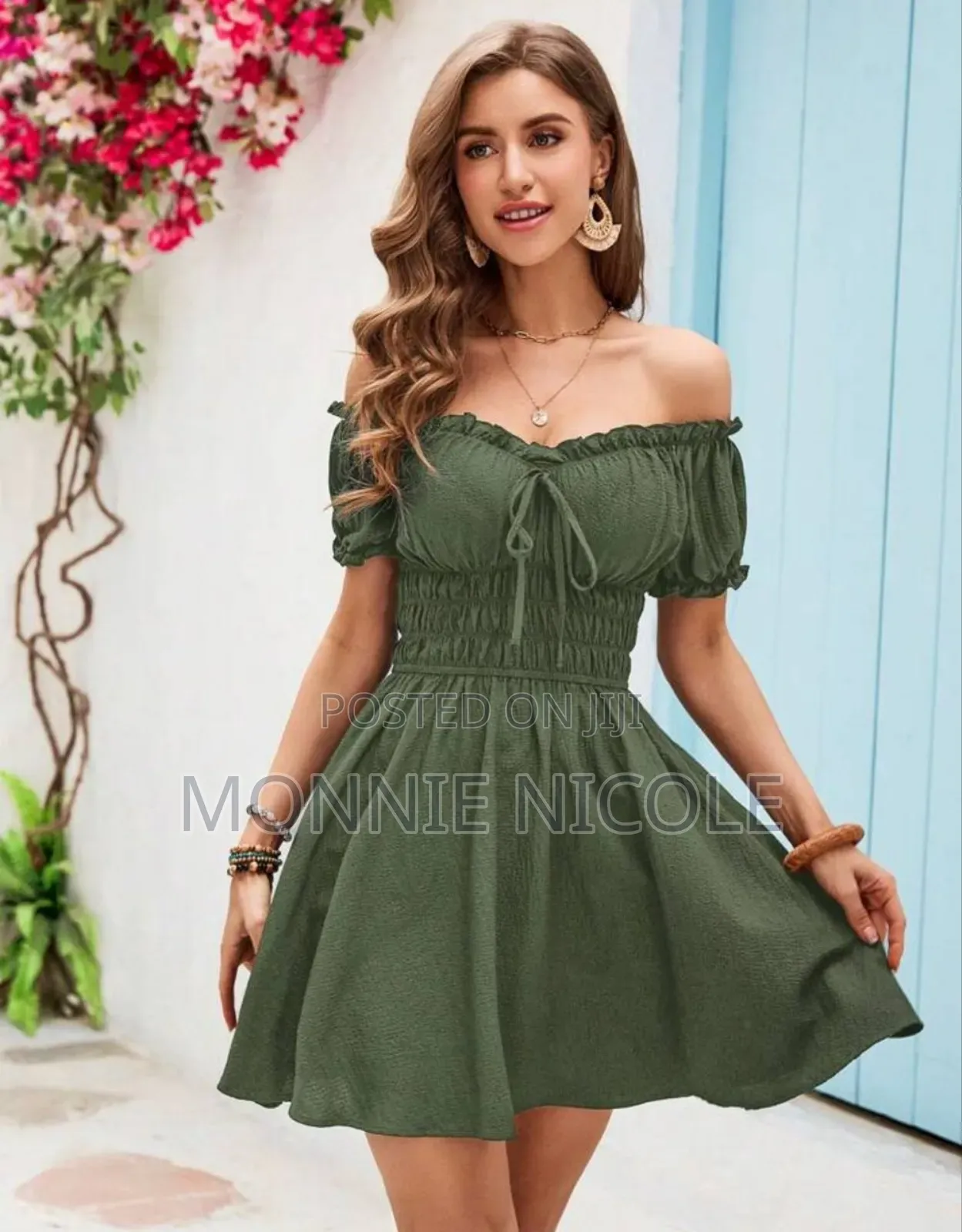 Offshoulder Stylish Summer Dress. Beachvibes