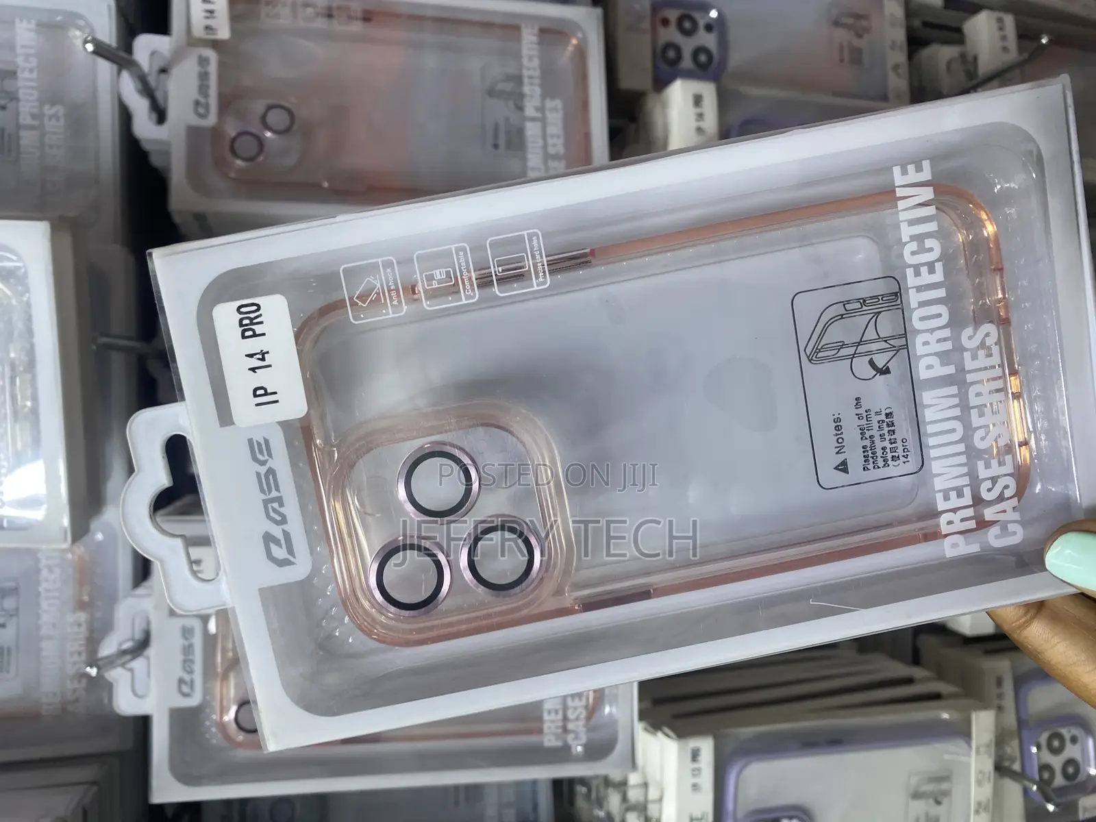 Prrsidio iPhone 14 Pro Full Covered Camera Lens Clear Case