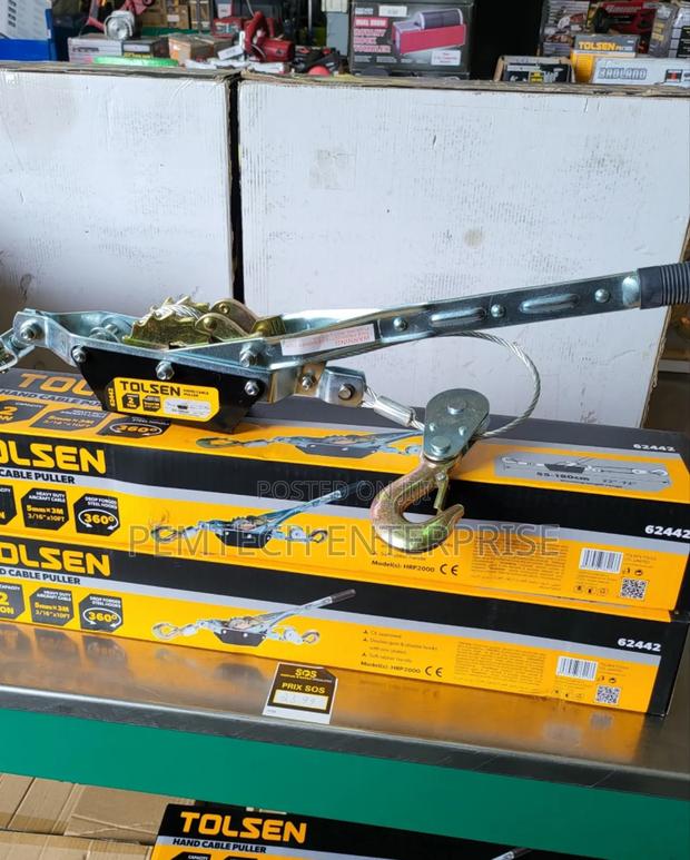 Tolsen,Hand Cable Puller,62442,2 Ton,5mm Х 3m - thumbnail 2