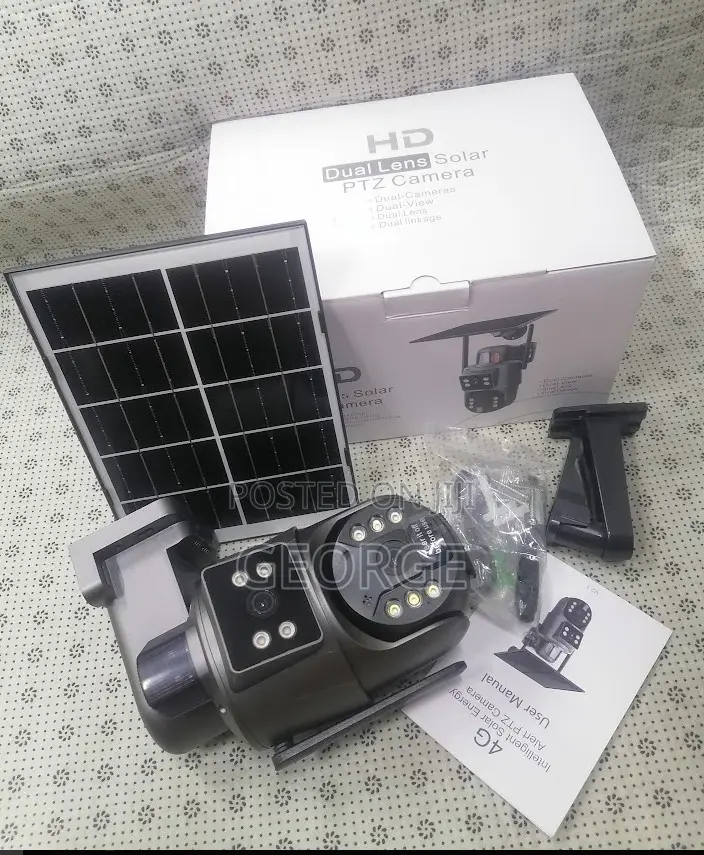 Advanced Quality Dual Lens Sd320 4g PTZ Solar Camera