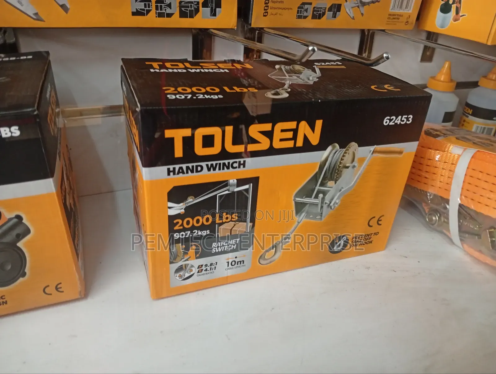 Tolsen,Hand Winch(Industrial),62453,2000lbs