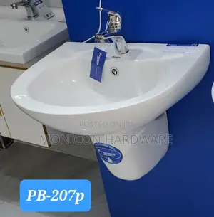 Wall Hung Semi Pedestal Hand Wash Basin