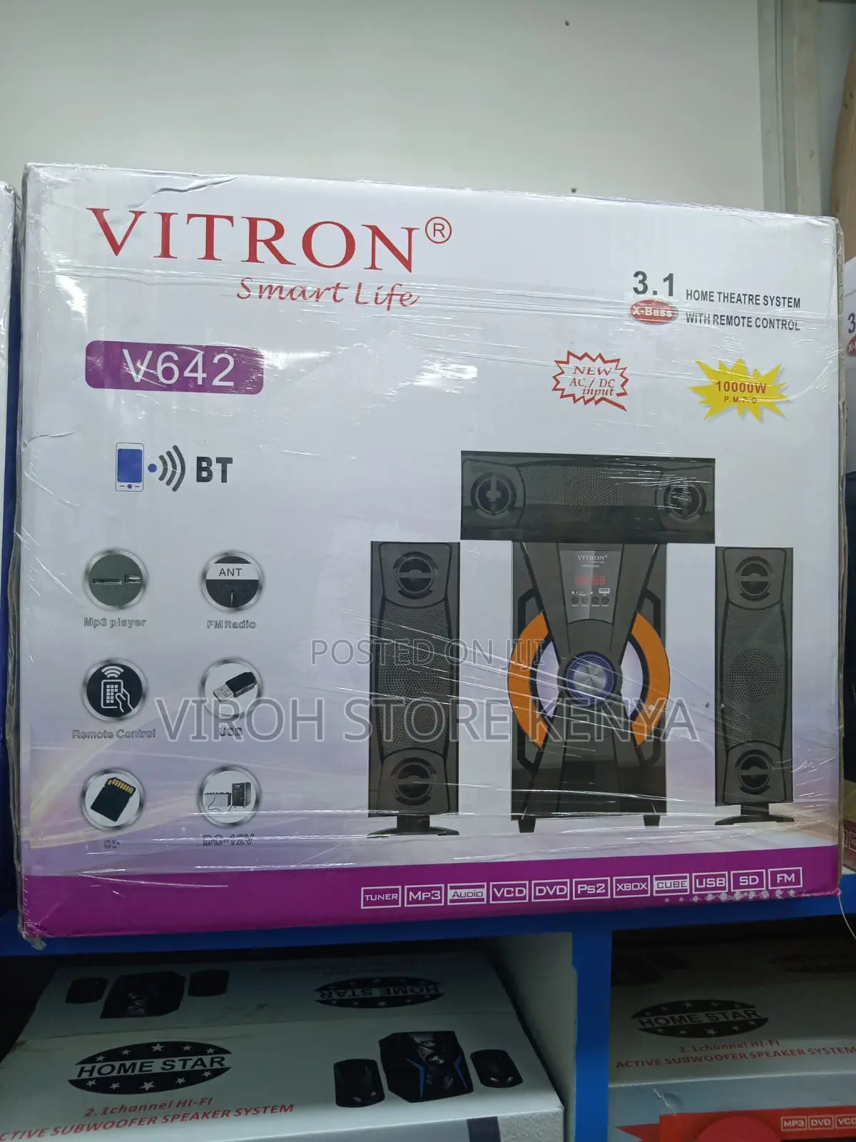 Vitron V642 Subwoofer, Fm Wireless Bluetooth,Usb,Fm-10000w