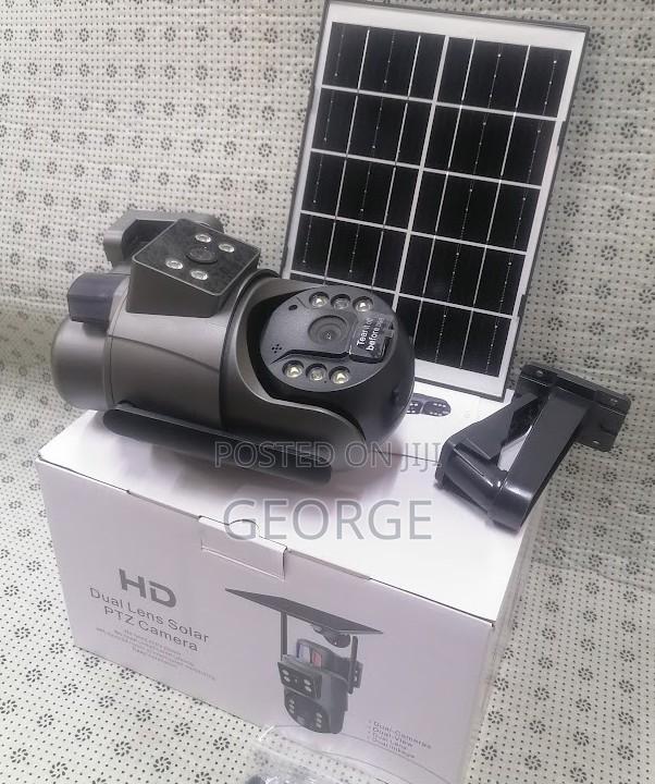 At Brand New Ubox Sd320 4g Duallens Outdoor PTZ Solar Camera