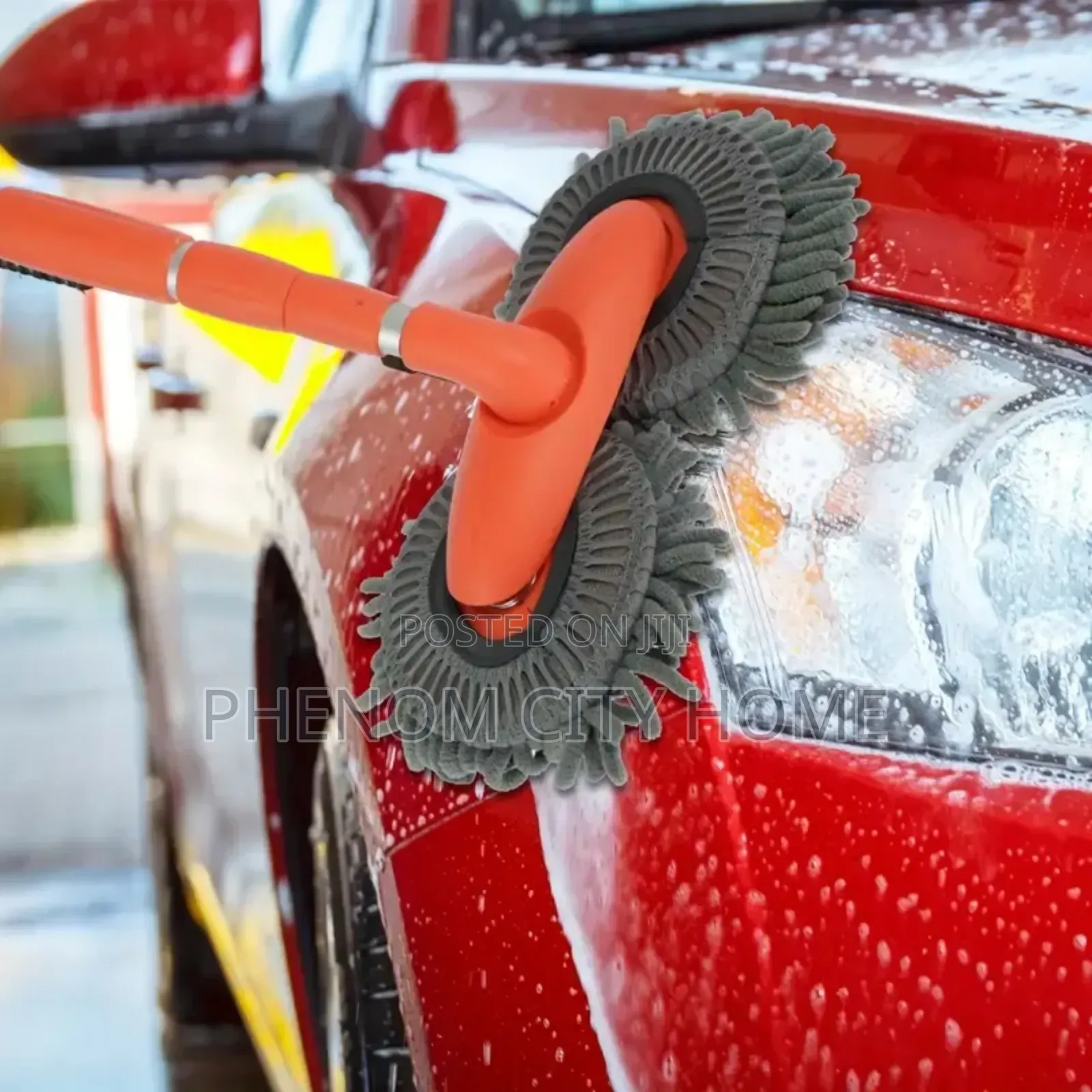 Double Headed Window Car Cleaning Brush Mop Long Handle