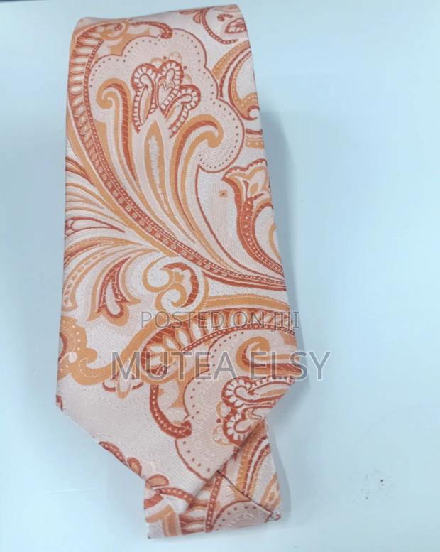 Coral Peach Executive Tie Sets - main view