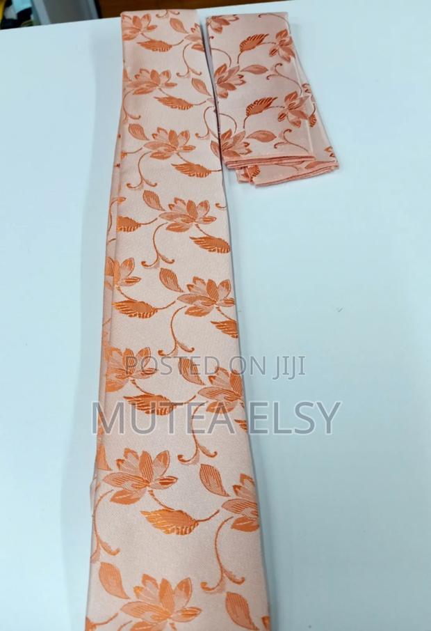 Coral Peach Executive Tie Sets - thumbnail 2