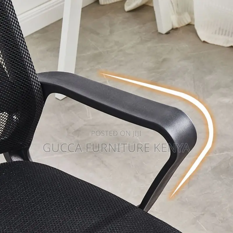 Office Chair:Textile Upholstered Task Chair, Fixed Armrests