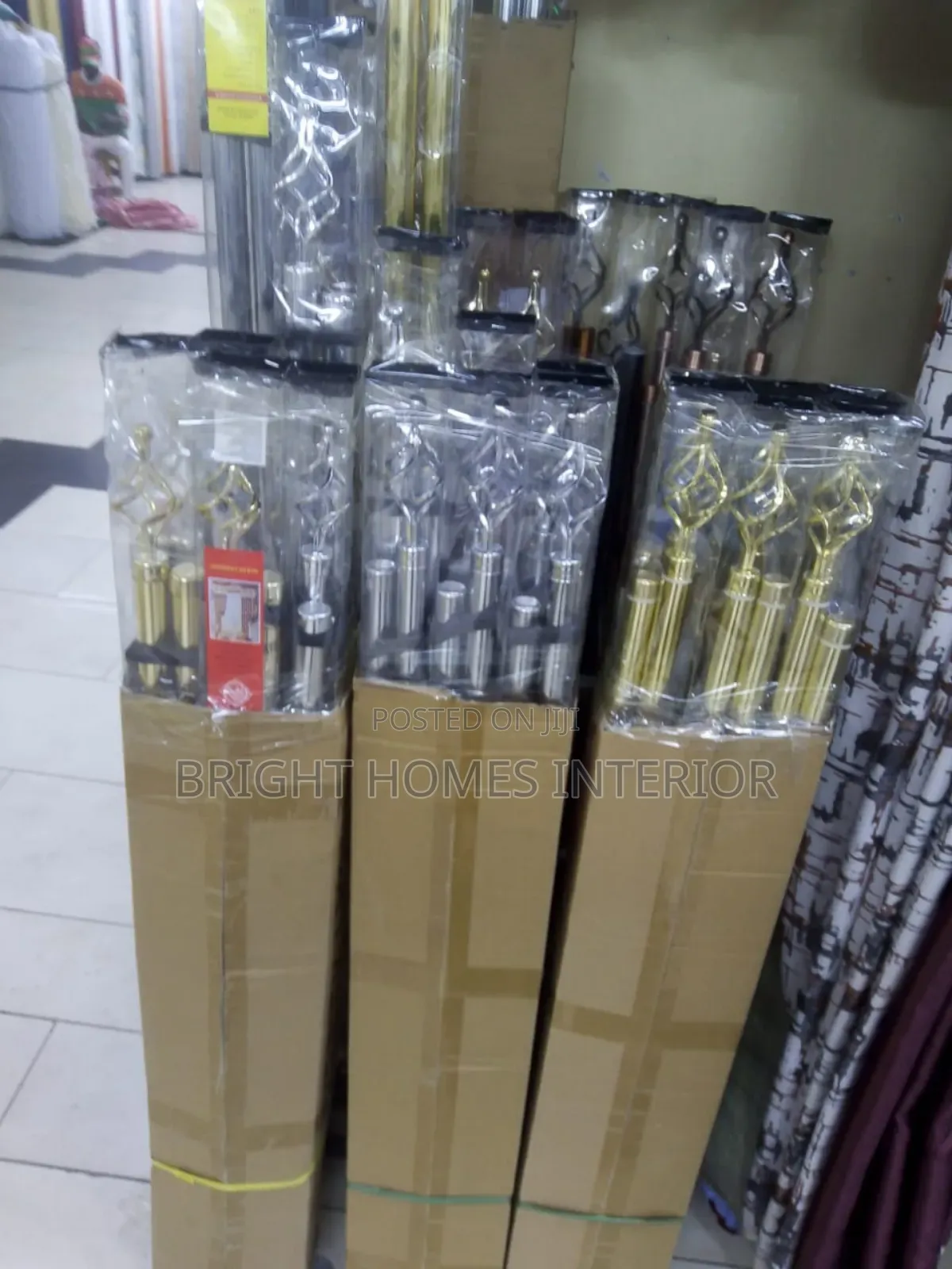 2m Single Affordable Curtain Rods Available