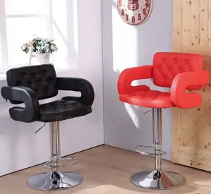 Office Stool:Stylish Leather Bar High Stool for Office Home