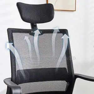 Office Chair:Dark Blue Upholstered Desk Chair With Fixed Arm