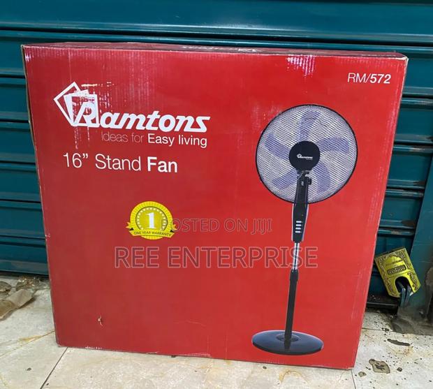 Ramtons Rm/572 - Black Econo Standing Fan - 3 Speed - - main view