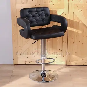 Stools: Elegant Leather Tall Stool for Office and Home Use