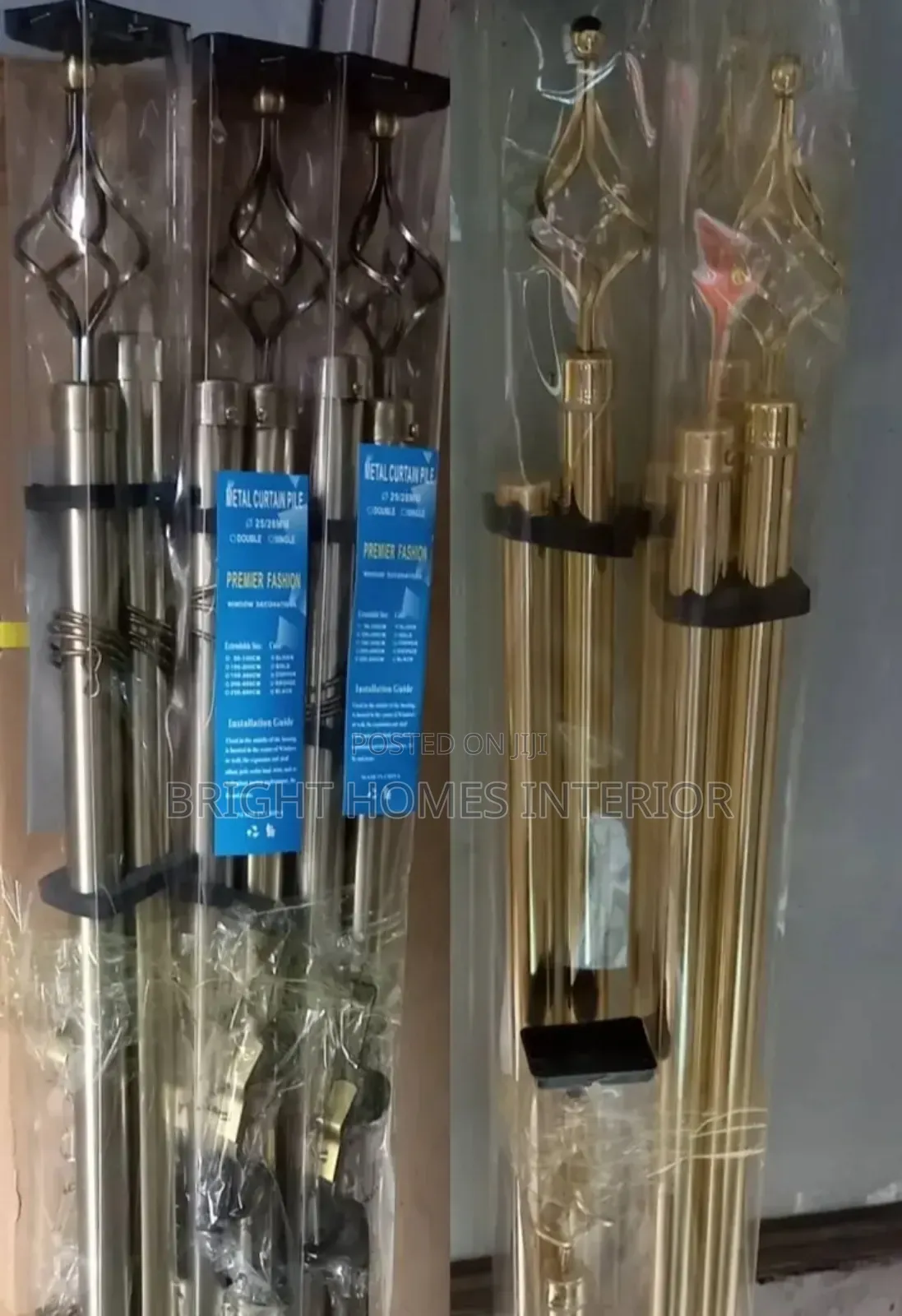 2m Double Curtain Rods for Normal Window Size