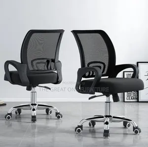 Black Swivel Mesh Office Chair Rtd4e