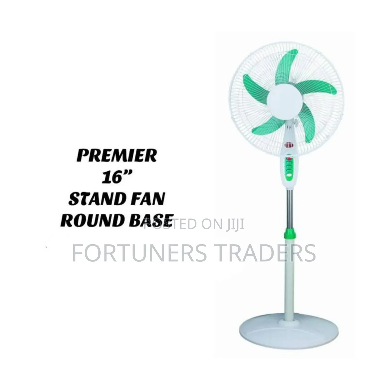 Premier Stand Fan Heavy Duty Round Base.