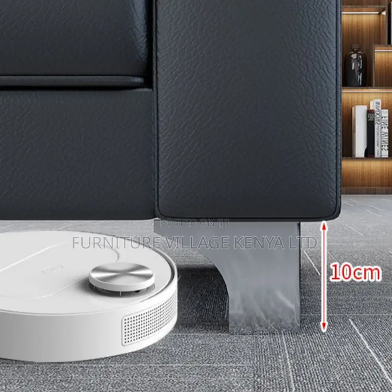 Office Sofa:Contemporary Faux Leather Office Sofa for Five