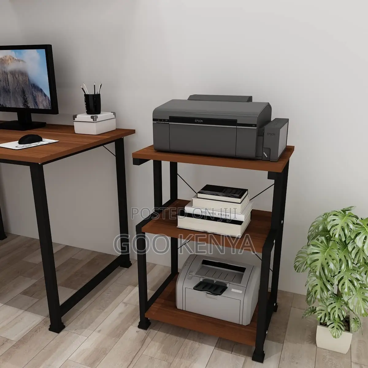 Book Cases ; Multi-Purpose 3tier Printer Stand
