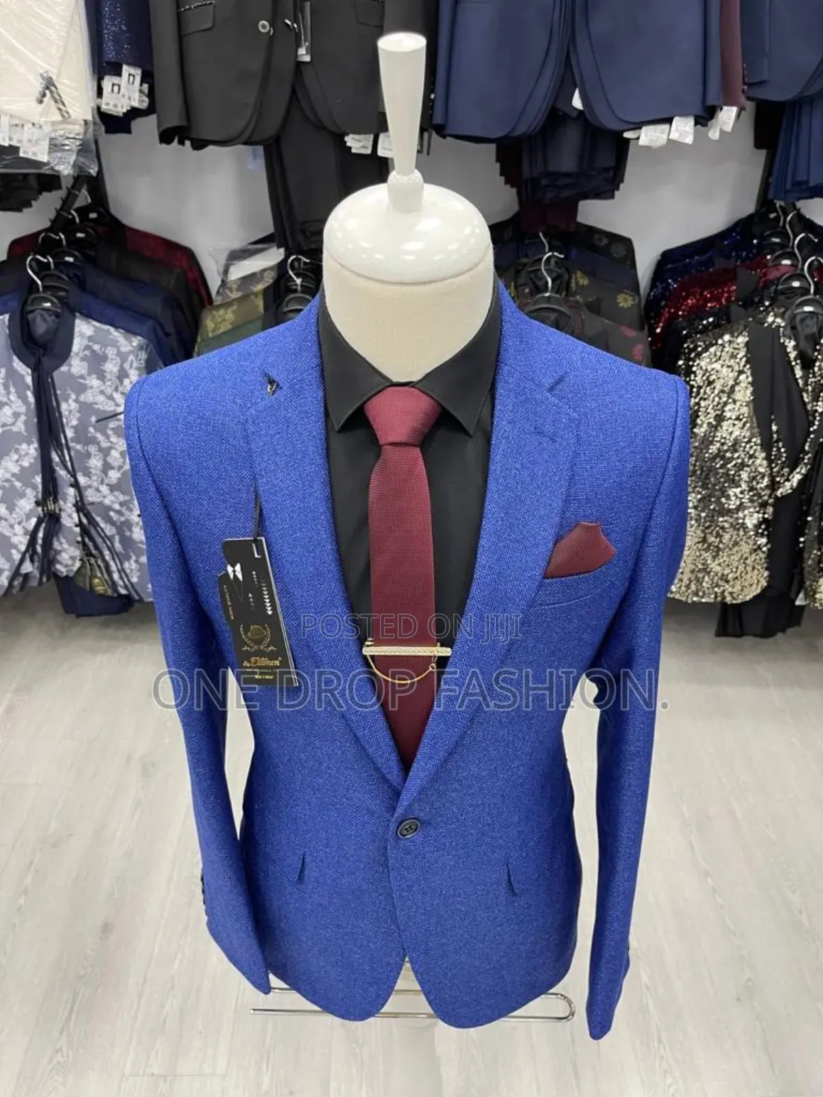 Pale-Green Men Fitting Blazers