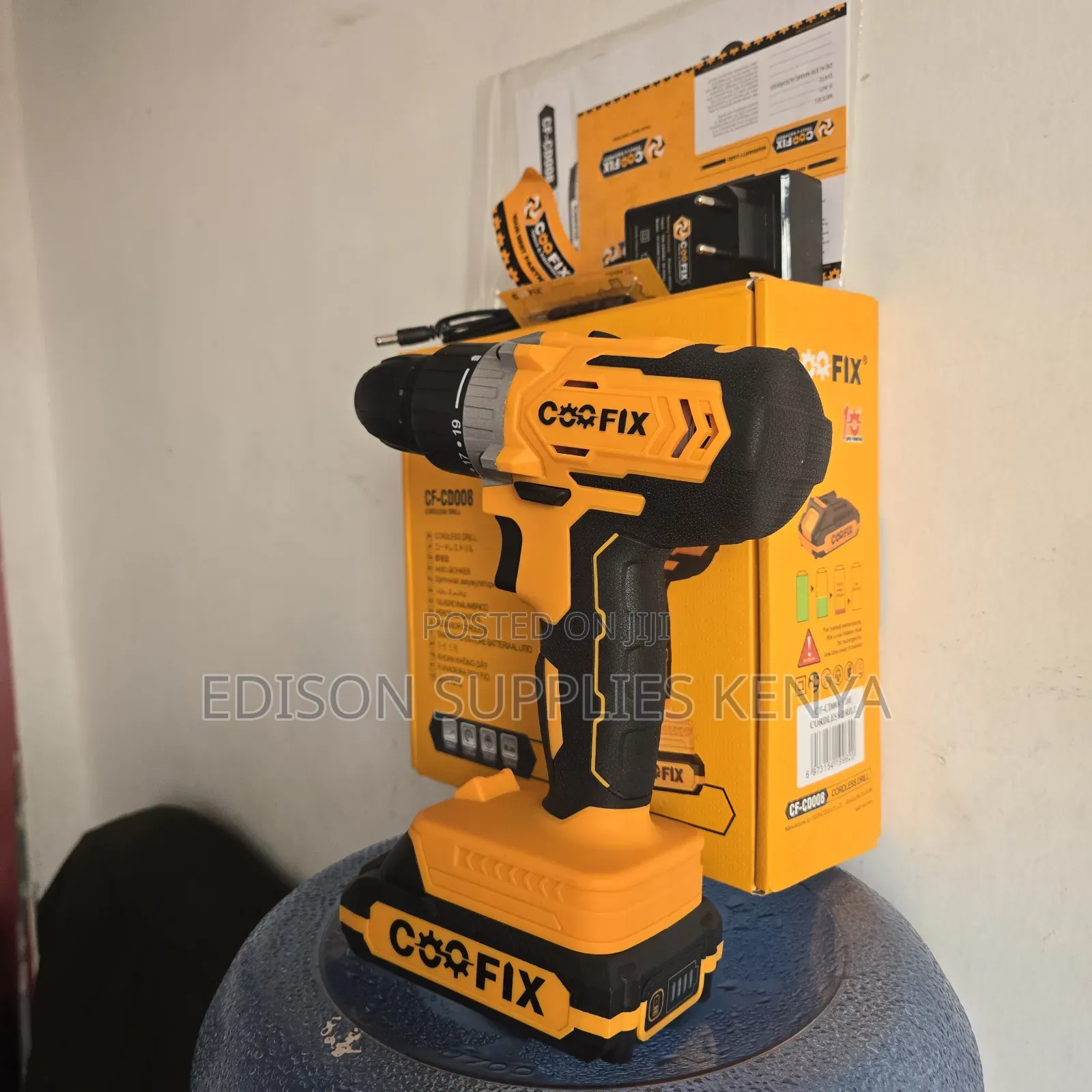 Cordless Drill 20v Coofix Rechargeable Battery Charger