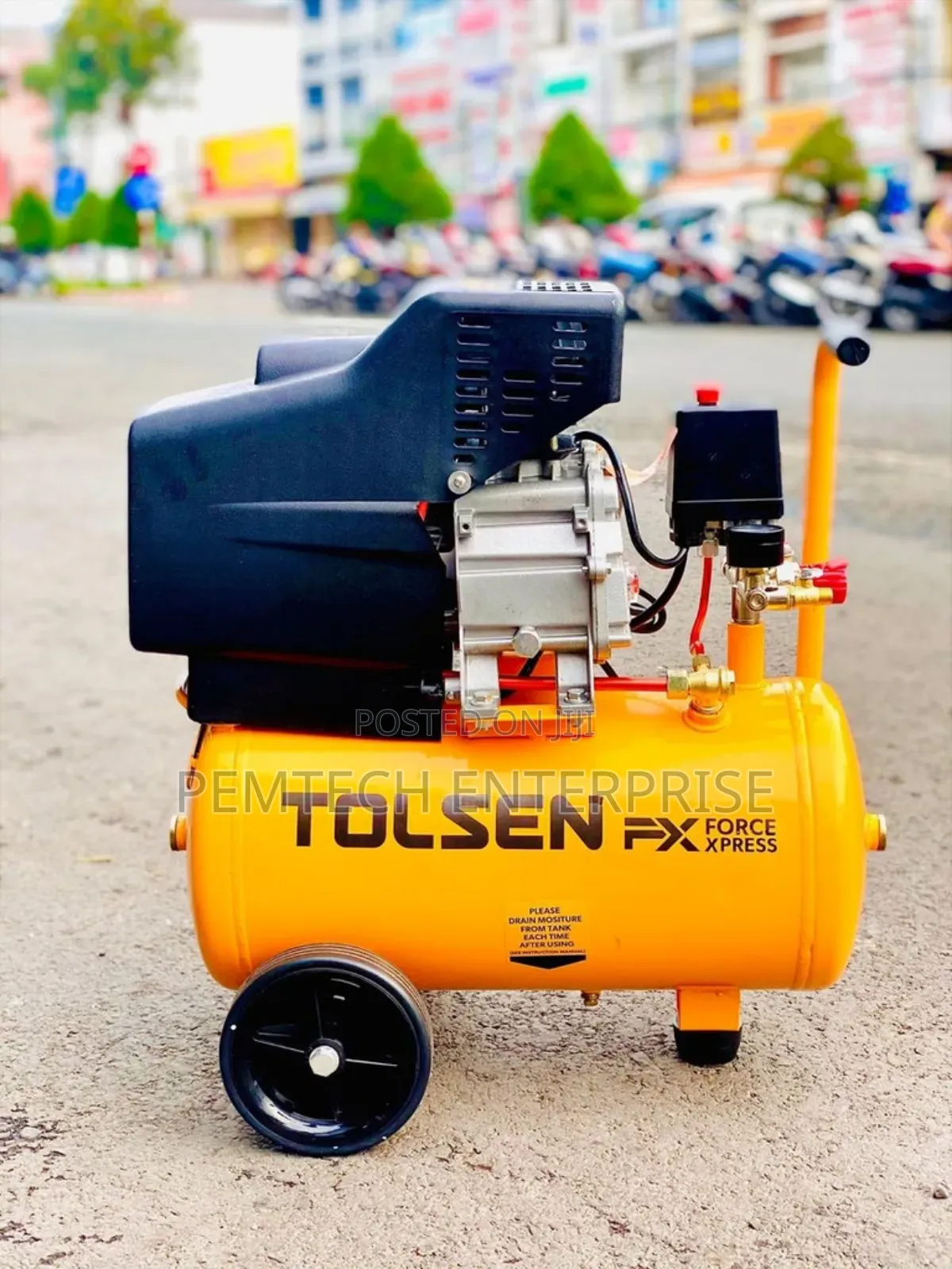 24l 1,500w Tolsen 73125 Oil-Filled Air Compressor
