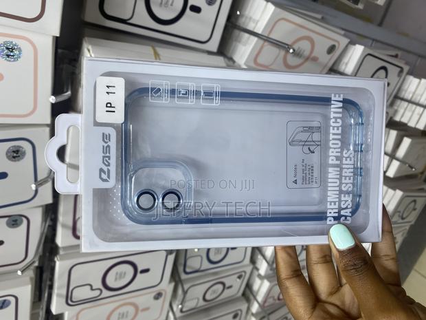 Pelikan iPhone 11 Clear Macaron Shockproof Case-Blue - main view