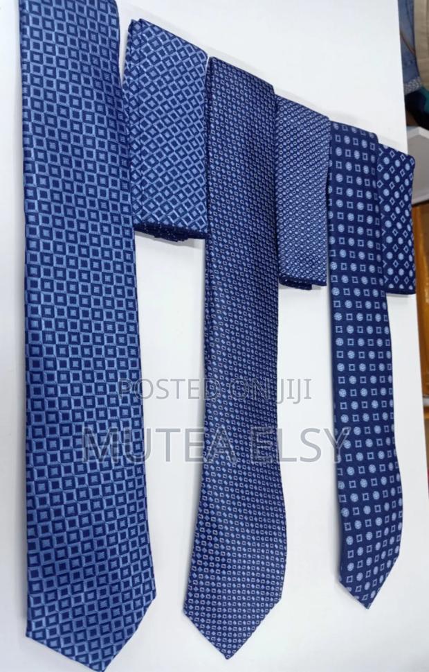Skyblue Executive Geometric Tie Sets - thumbnail 3