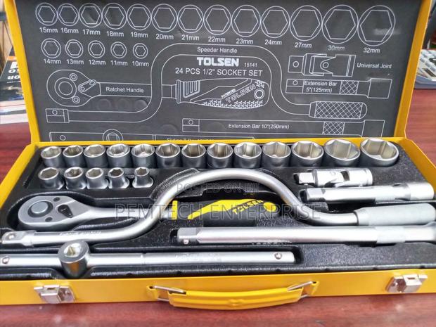 Tolsen 15141 24-Piece 1/2" Socket Set - thumbnail 3